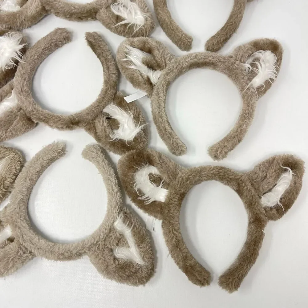 Great Wolf Lodge Wolf Ears Lot of 9 Headbands Gray Souvenir Wolfie Dress Up